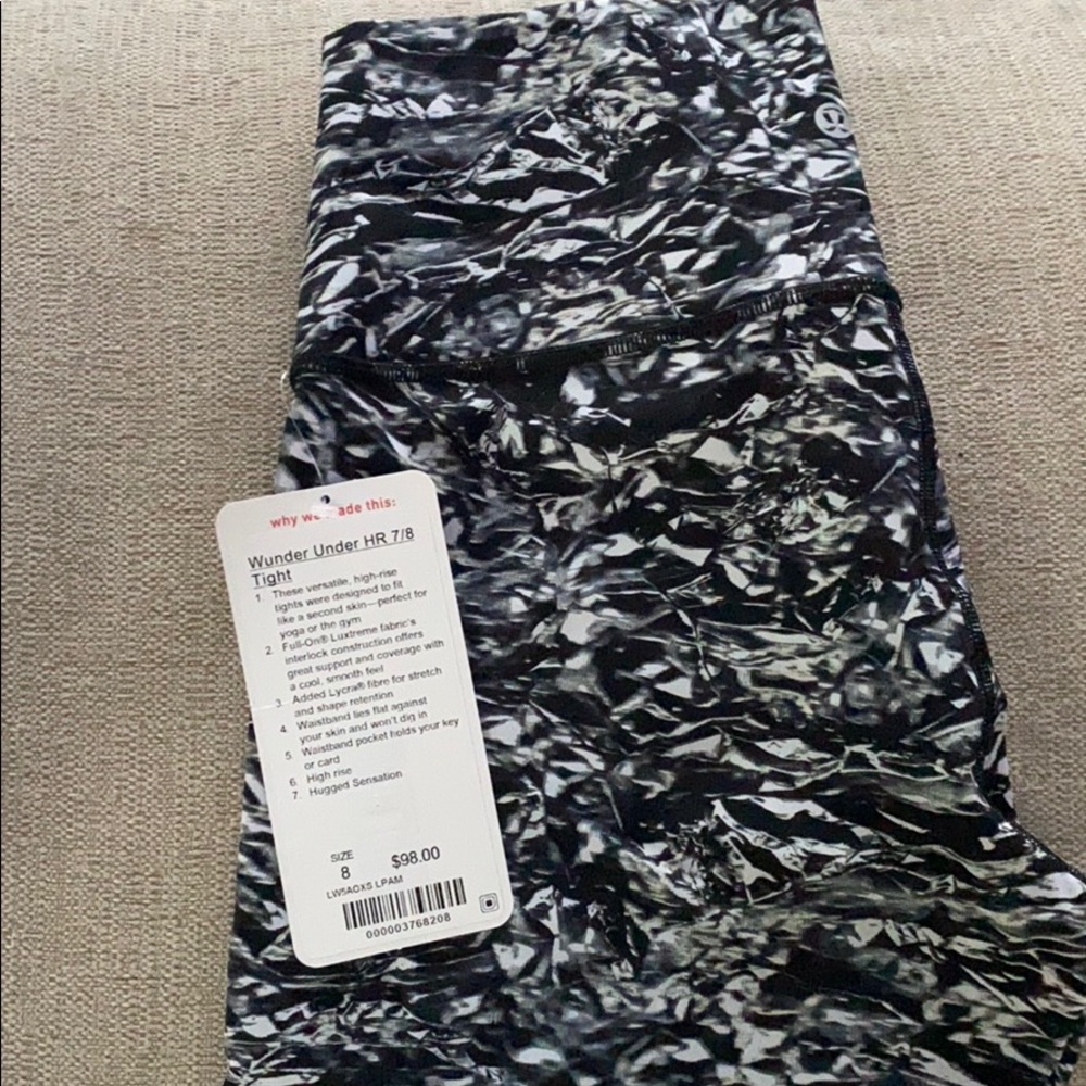 Brand new lululemon wunder under 7/8